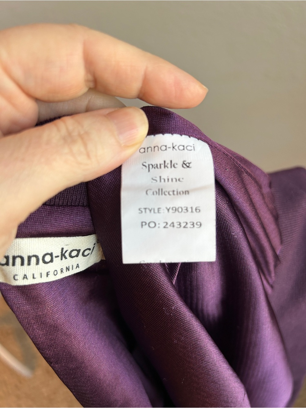 ANNA-KACI Sparkle & Shine Collection Purple Sequin Bomber Jacket Women’s Size XL - Picture 7 of 8
